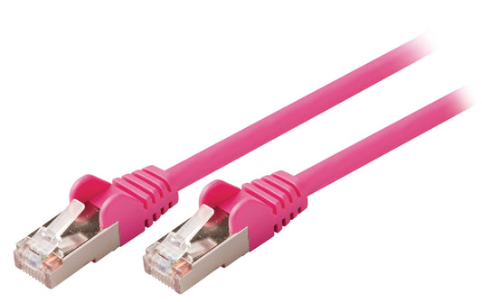 Valueline CAT5e SF/UTP-Netzwerkkabel RJ45 (8P8C) male - RJ45 (8P8C) male 15.0 m Rosa