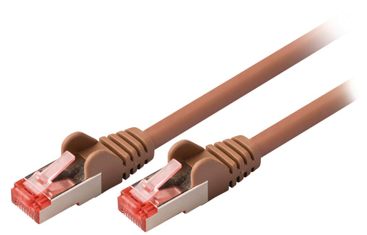 Valueline CAT6 S/FTP-Netzwerkkabel RJ45 (8P8C) male - RJ45 (8P8C) male 0.25 m Braun