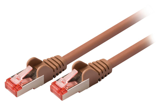 Valueline VLCP85221N05 CAT6 S/FTP-Netzwerkkabel RJ45 (8P8C) male - RJ45 (8P8C) male 0.50 m Braun