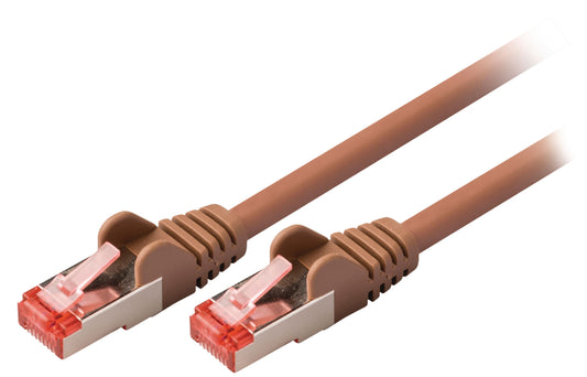Valueline CAT6 S/FTP-Netzwerkkabel RJ45 (8P8C) male - RJ45 (8P8C) male 3.00 m Braun