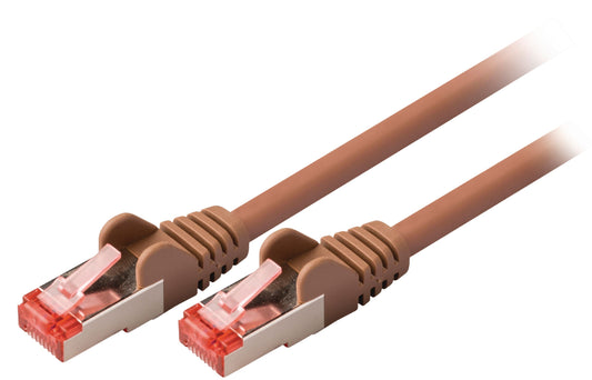 Valueline CAT6 S/FTP-Netzwerkkabel RJ45 (8P8C) male - RJ45 (8P8C) male 30.0 m Braun