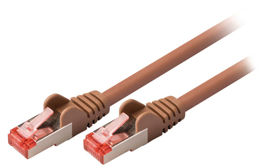 Valueline CAT6 S/FTP-Netzwerkkabel RJ45 (8P8C) male - RJ45 (8P8C) male 7.50 m Braun