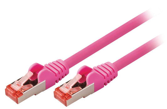 Valueline CAT6 S/FTP-Netzwerkkabel RJ45 (8P8C) male - RJ45 (8P8C) male 7.50 m Rosa