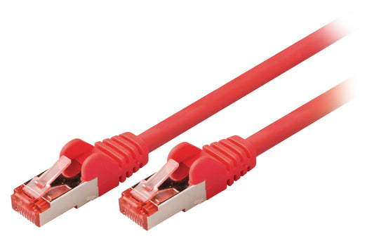 Valueline CAT6 S/FTP-Netzwerkkabel RJ45 (8P8C) male - RJ45 (8P8C) male 0.50 m Rot