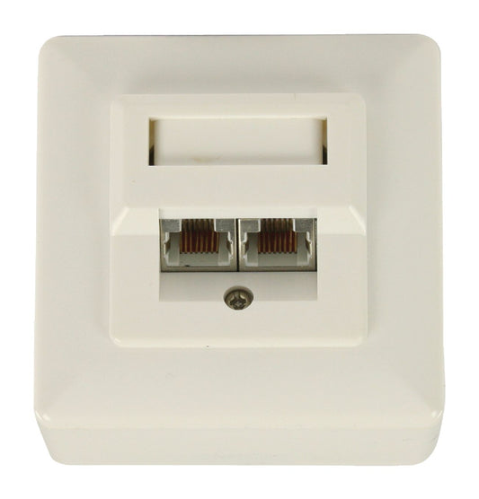 Valueline Stecker RJ45 CAT5/CAT6 Female PVC Weiss