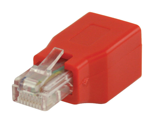 Valueline CAT5-Netzwerkadapter RJ45 (8P8C) male - RJ45 (8P8C) female Rot