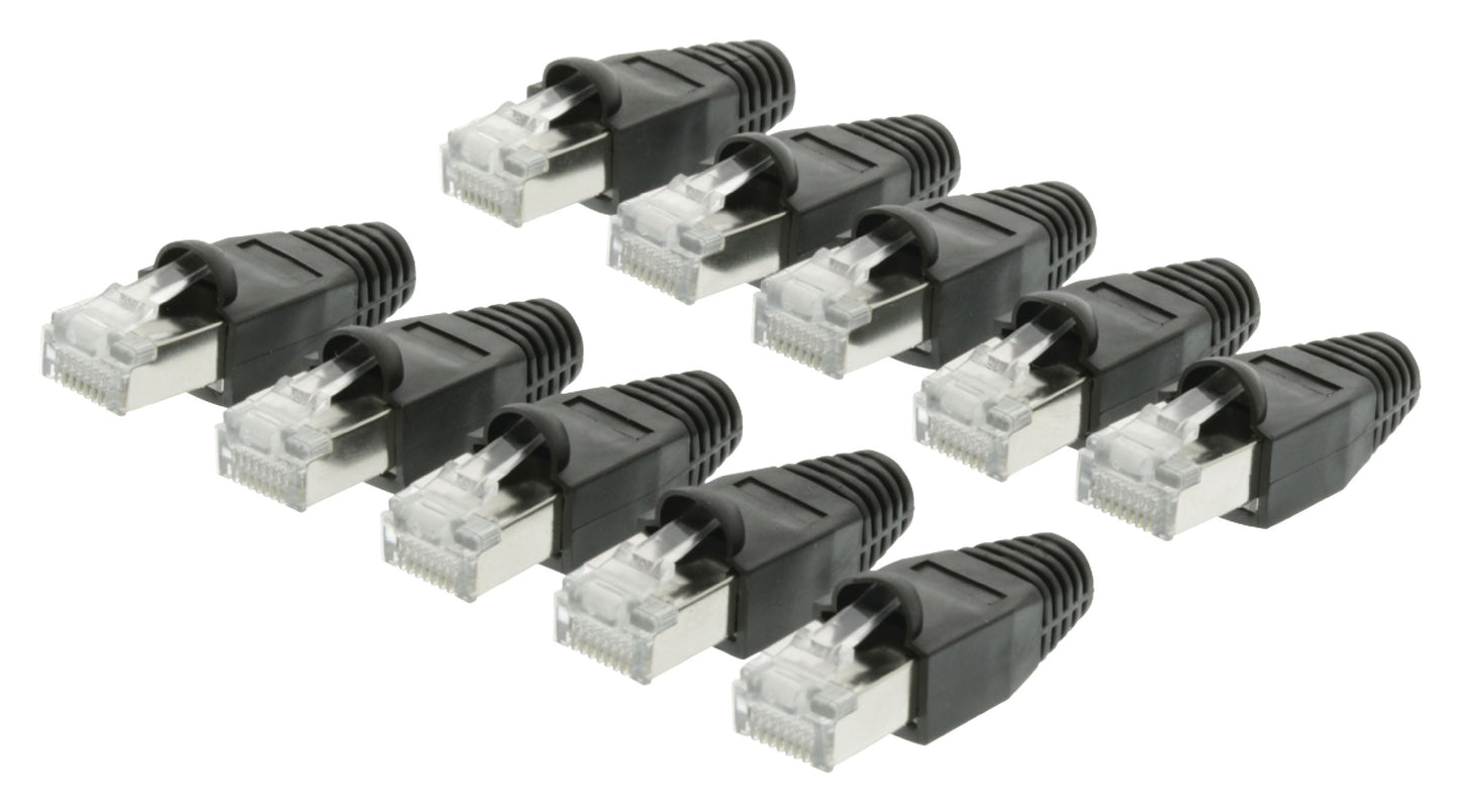 Valueline Stecker RJ45 Solid UTP CAT5 Male Transparent/Schwarz