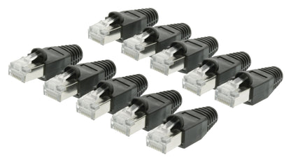 Valueline Stecker RJ45 Solid UTP CAT5 Male Transparent/Schwarz