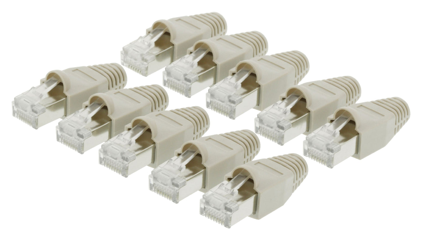 Valueline Stecker RJ45 Solid UTP CAT5 Male Transparent/Grau