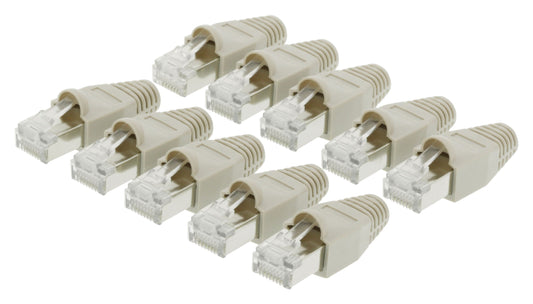 Valueline Stecker RJ45 Solid UTP CAT5 Male Transparent/Grau