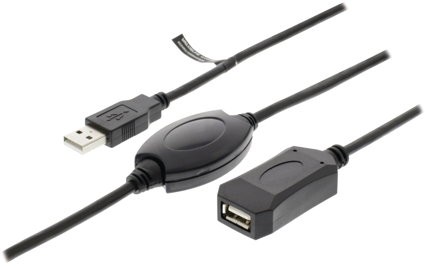 Valueline Aktive USB 2.0 Verlängerungskabel USB A male - USB A female 20.0 m Schwarz