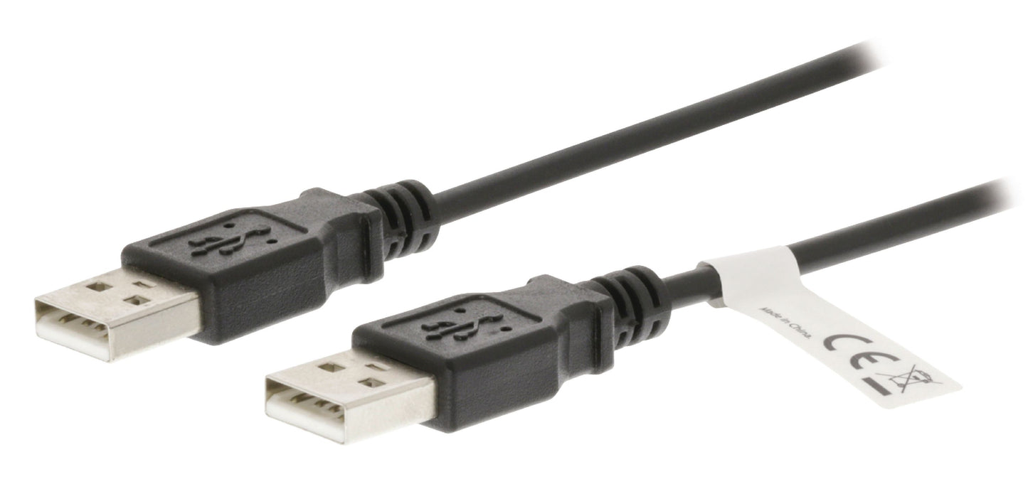 Valueline USB 2.0 Kabel USB A male - USB A male 3.00 m Schwarz