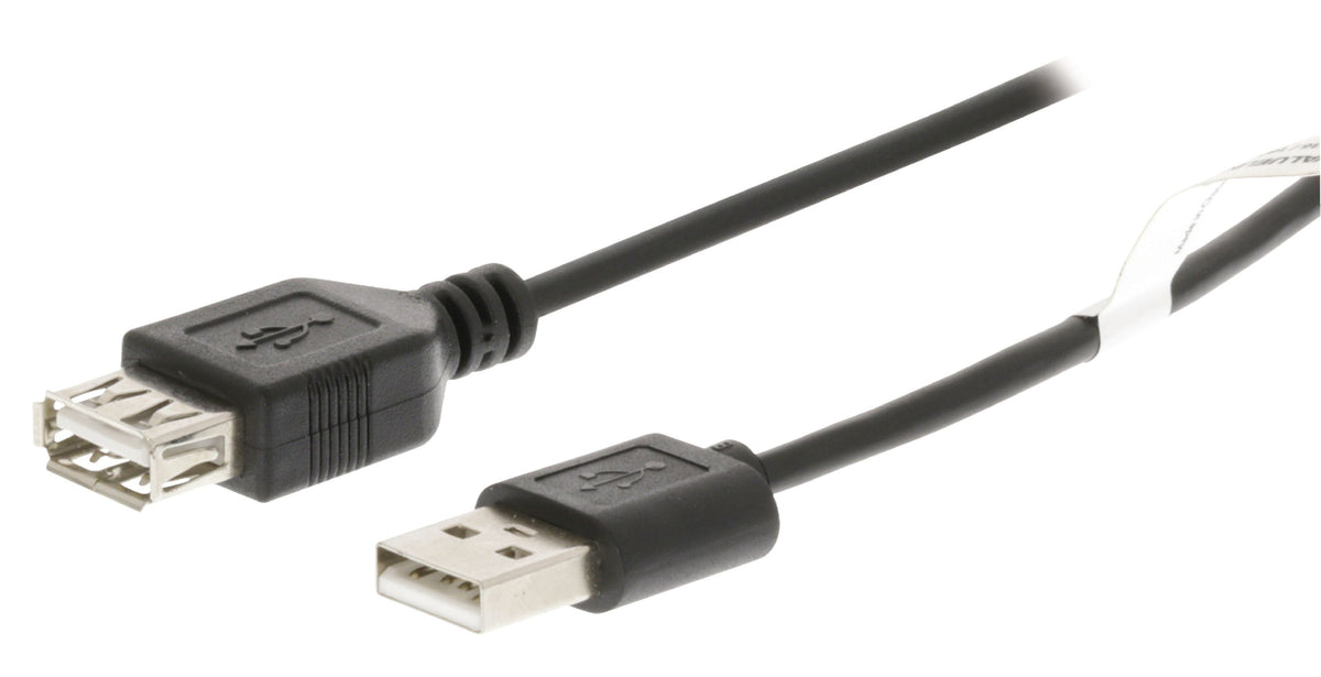 Valueline USB 2.0 Verlängerungskabel USB A male - USB A female 3.00 m Schwarz