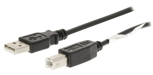 Valueline USB 2.0 Kabel USB A male - USB-B Male 3.00 m Schwarz