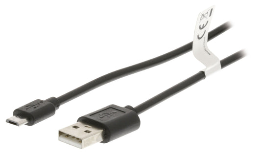Valueline USB 2.0 Kabel USB A male - Micro-B male 3.00 m Schwarz