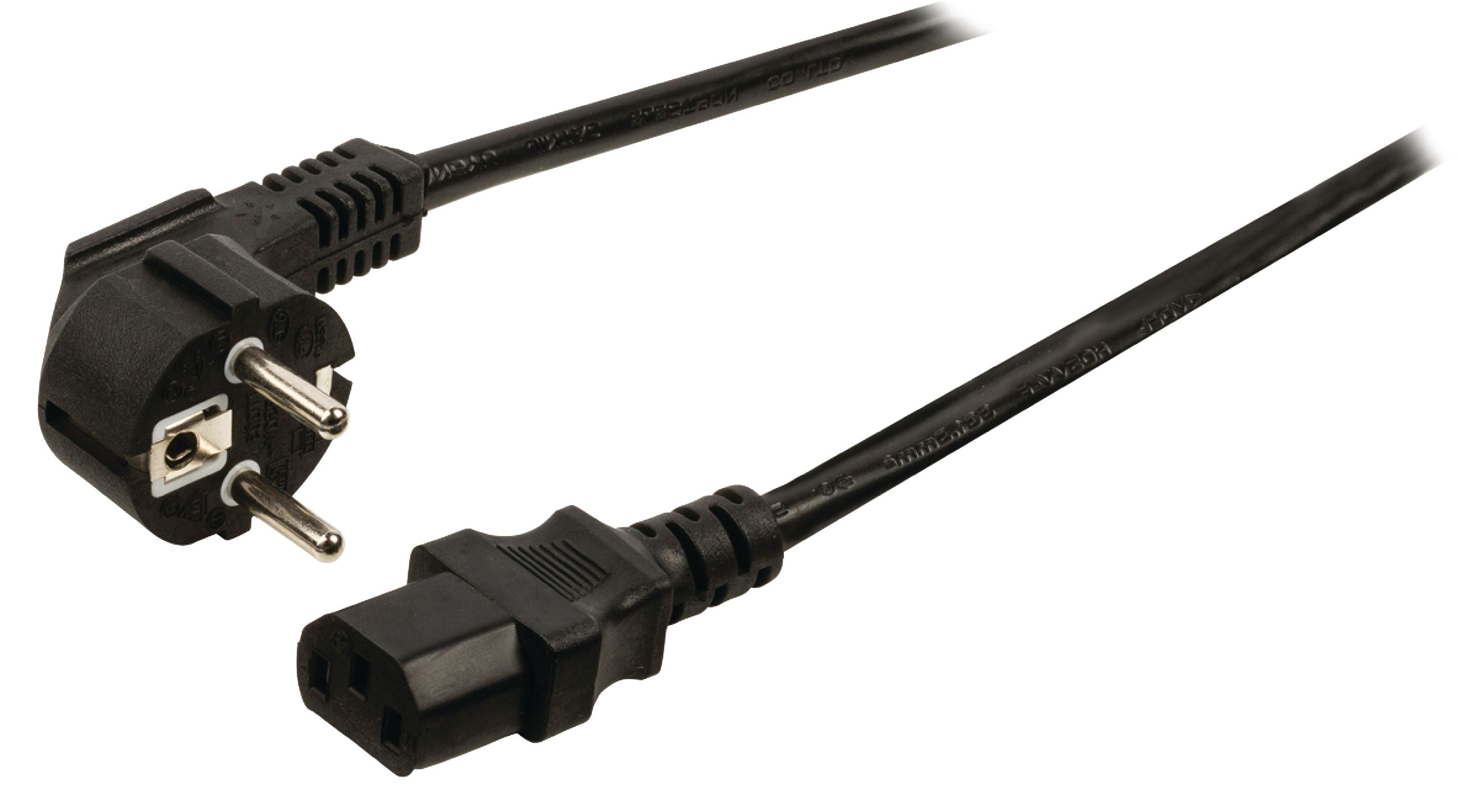 Valueline Schutzkontakt-Netzkabel Typ F (CEE 7/4) - IEC-320-C13 10.0 m Schwarz
