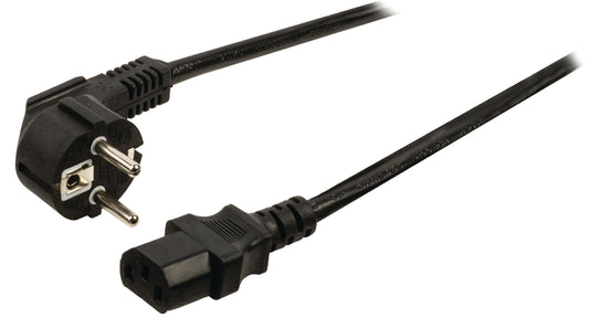 Valueline Schutzkontakt-Netzkabel Typ F (CEE 7/4) - IEC-320-C13 2.00 m Schwarz