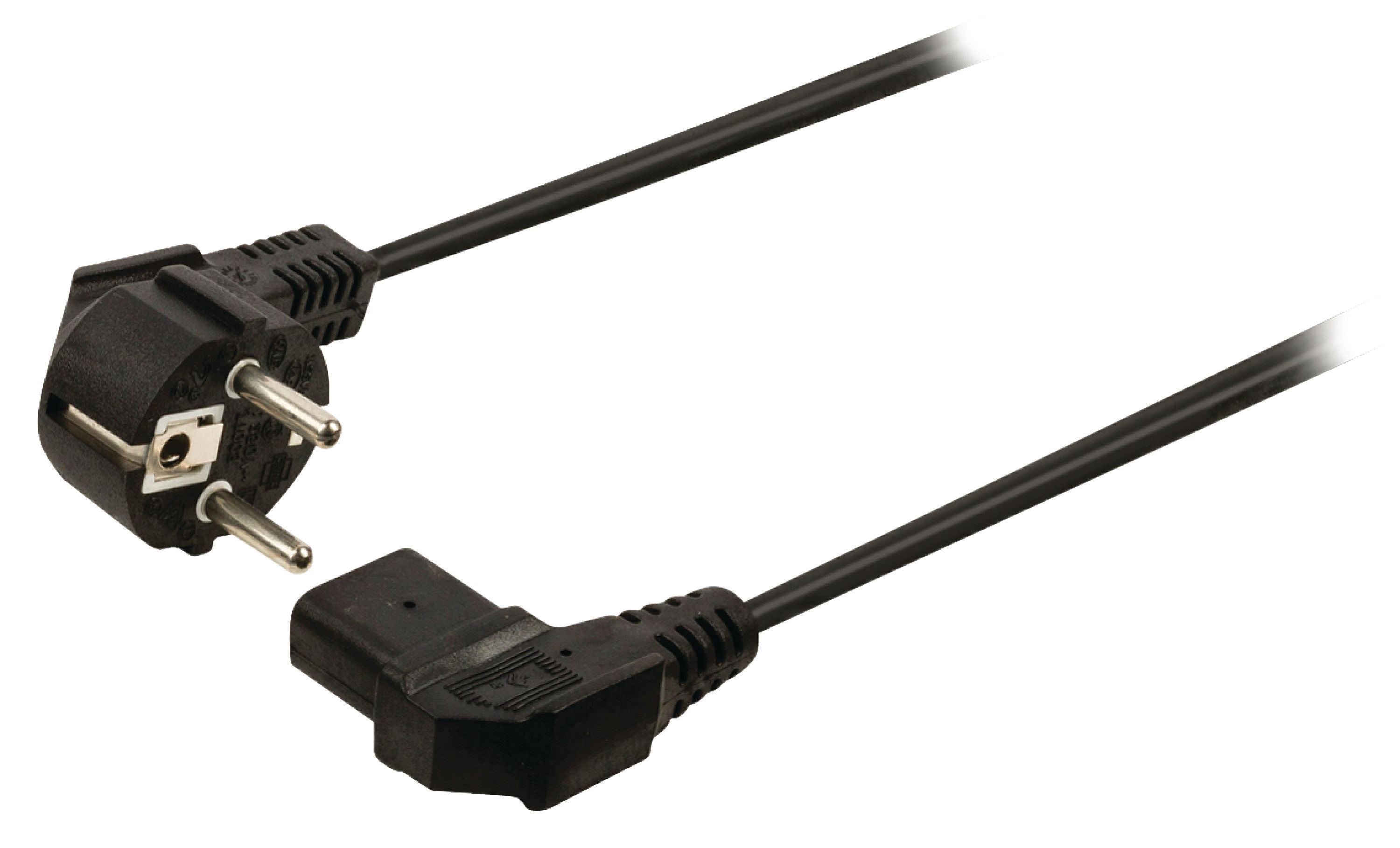 Valueline Schutzkontakt-Netzkabel Typ F (CEE 7/4) - IEC-320-C13 5.00 m Schwarz