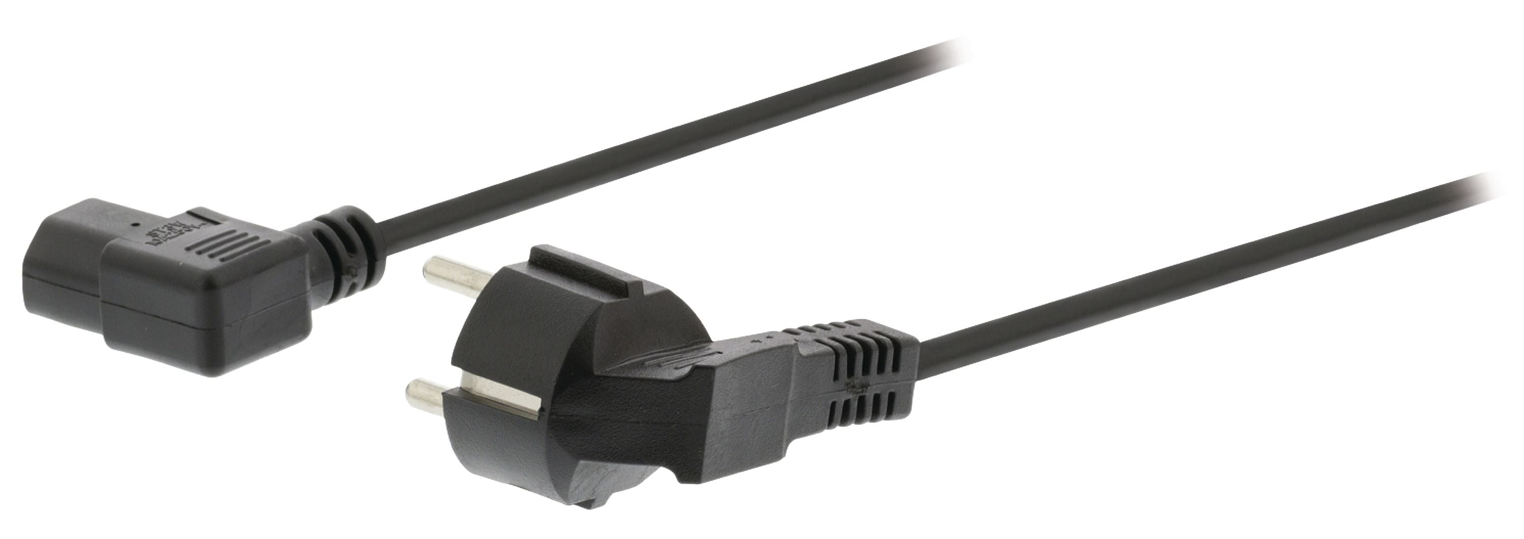 Valueline Schutzkontakt-Netzkabel Typ F (CEE 7/4) - IEC-320-C13 10.0 m Schwarz