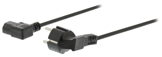 Valueline Schutzkontakt-Netzkabel Typ F (CEE 7/4) - IEC-320-C13 5.00 m Schwarz