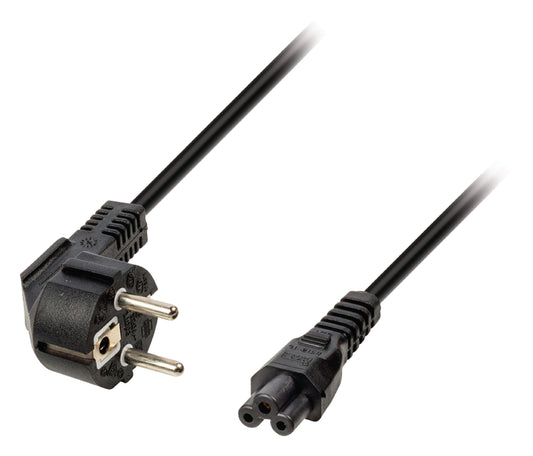 Valueline Schutzkontakt-Netzkabel Typ F (CEE 7/4) - IEC-320-C5 3.00 m Schwarz