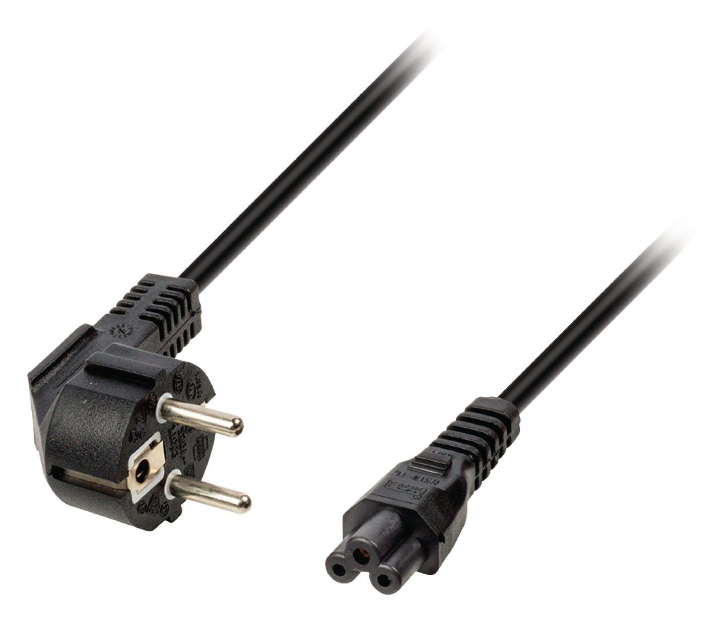 Valueline Schutzkontakt-Netzkabel Typ F (CEE 7/4) - IEC-320-C5 5.00 m Schwarz