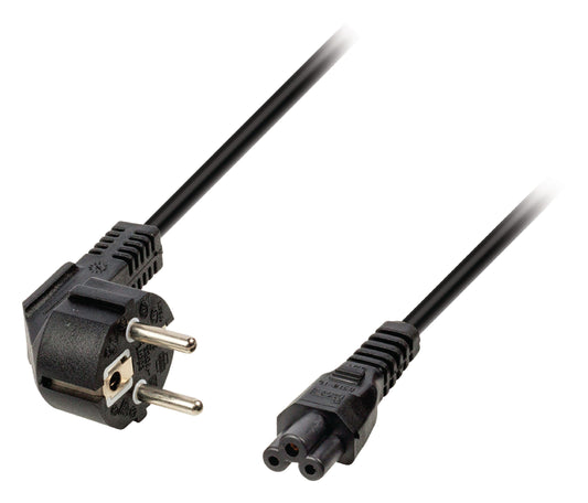 Valueline Schutzkontakt-Netzkabel Typ F (CEE 7/4) - IEC-320-C5 5.00 m Schwarz