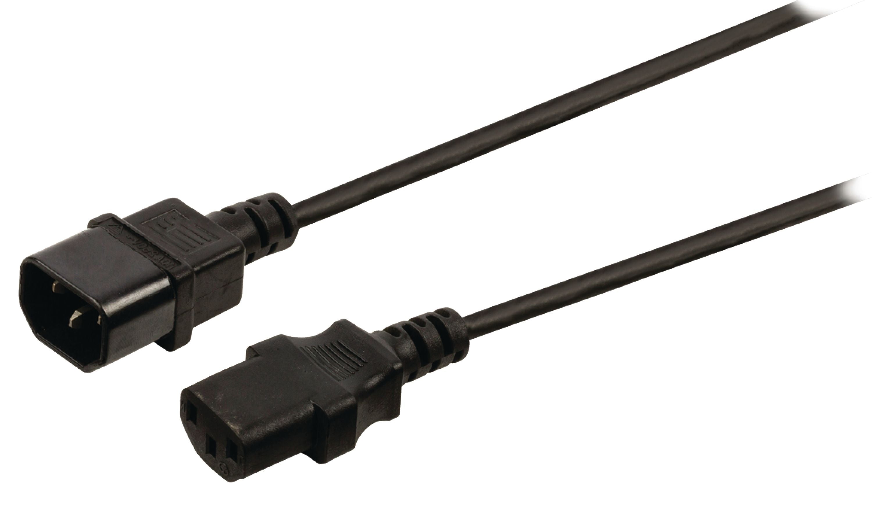 Valueline Kaltgeräte-Verlängerung IEC-320-C14 - IEC-320-C13 5.00 m Schwarz