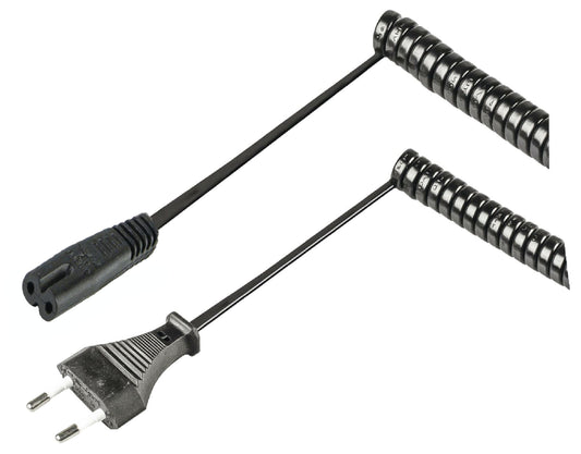 Valueline Euro-Netzkabel Euro male - IEC-320-C7 2.00 m Schwarz