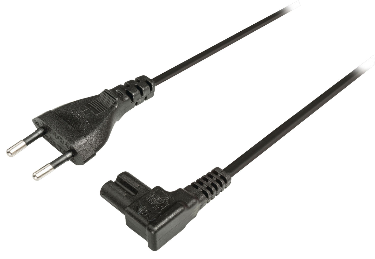 Valueline Euro-Netzkabel Euro male - IEC-320-C7 5.00 m Schwarz