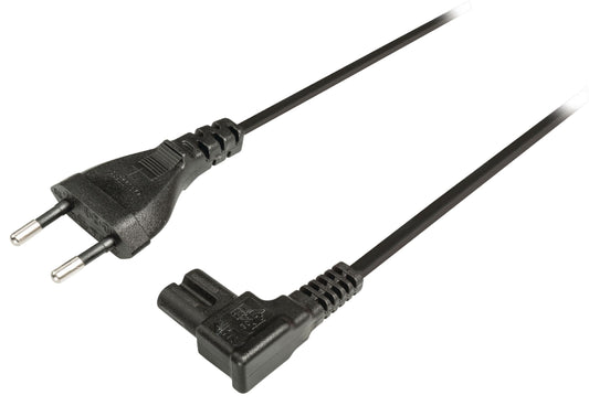 Valueline Euro-Netzkabel Euro male - IEC-320-C7 5.00 m Schwarz