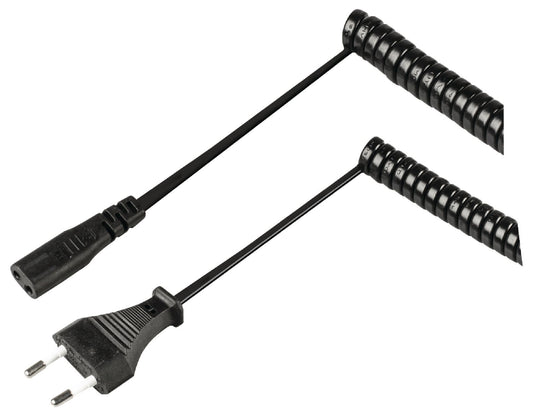 Valueline Euro-Netzkabel Euro male - IEC-320-C1 2.00 m Schwarz