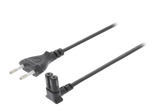 Valueline Euro-Netzkabel Euro male - IEC-320-C7 3.00 m Schwarz