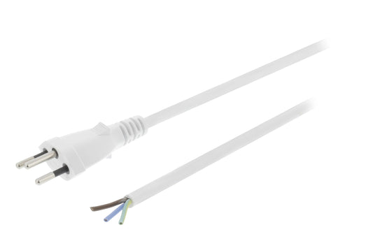 Valueline Netzkabel Schweiz CH Typ 12 - keine(r) 3.00 m Weiss