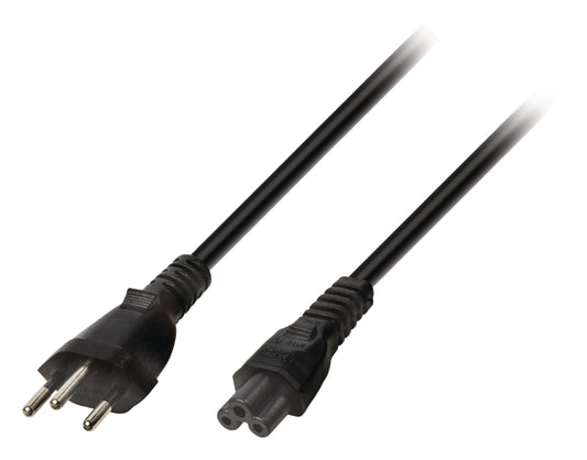 Valueline Netzkabel Schweiz CH Typ 12 - IEC-320-C5 5.00 m Schwarz