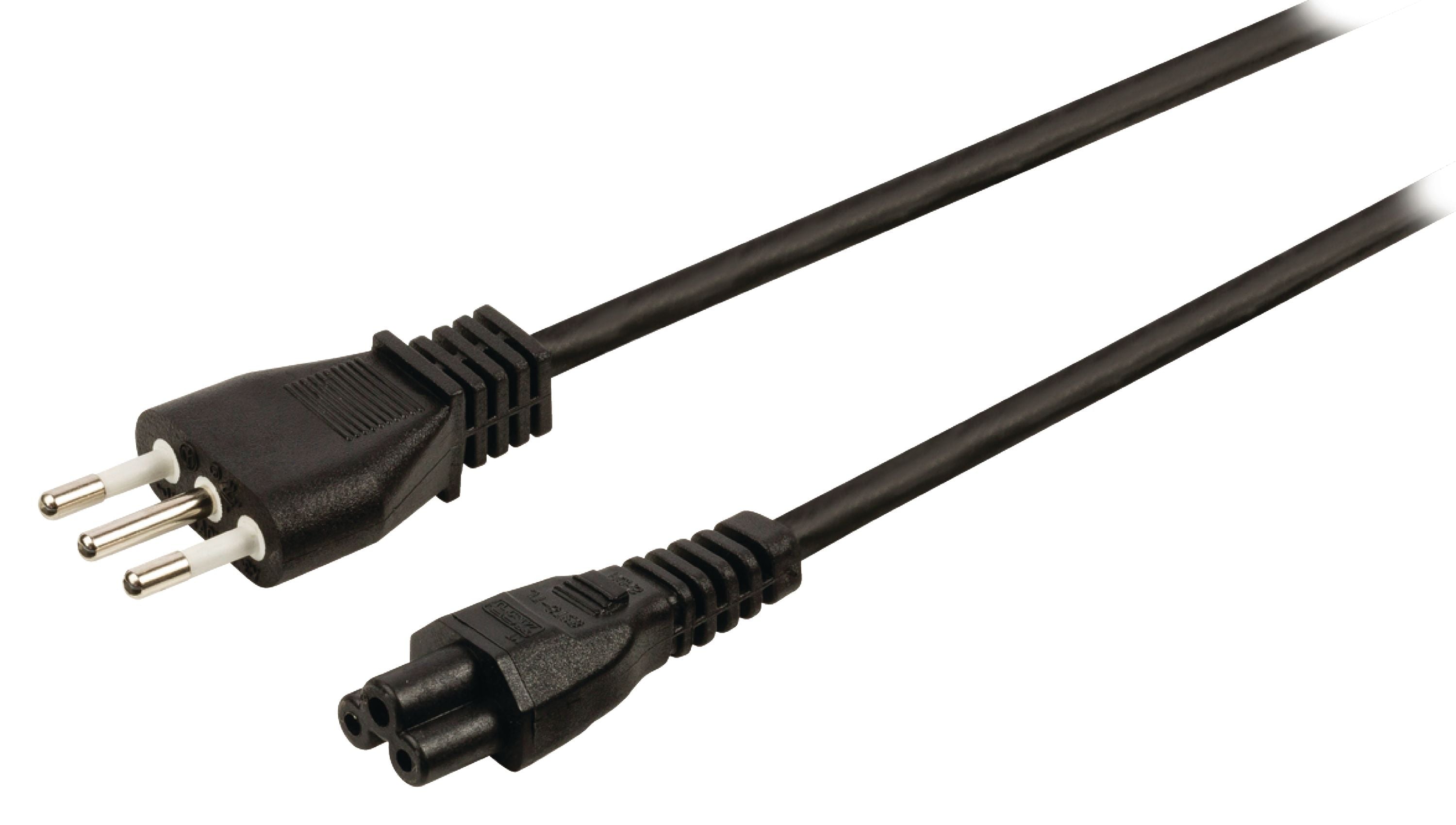 Valueline Netzkabel Italien Italien Stecker - IEC-320-C5 2.00 m Schwarz
