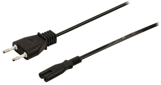 Valueline Netzkabel Italien Italien Stecker - IEC-320-C7 5.00 m Schwarz