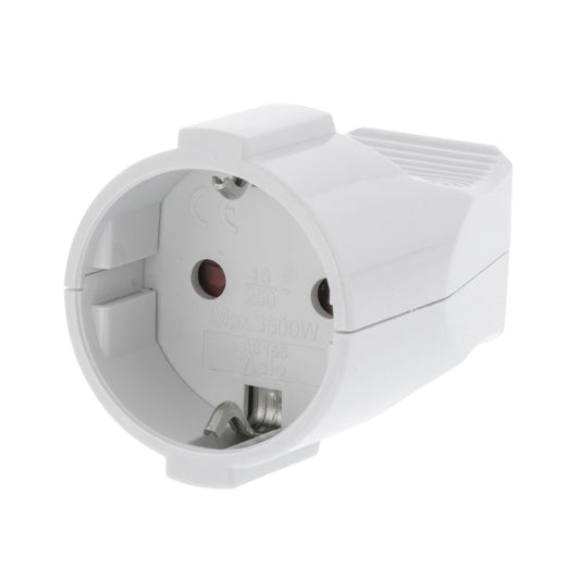 Valueline Netzstecker Female PVC Weiss