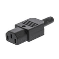 Valueline Netzstecker Female PVC Schwarz