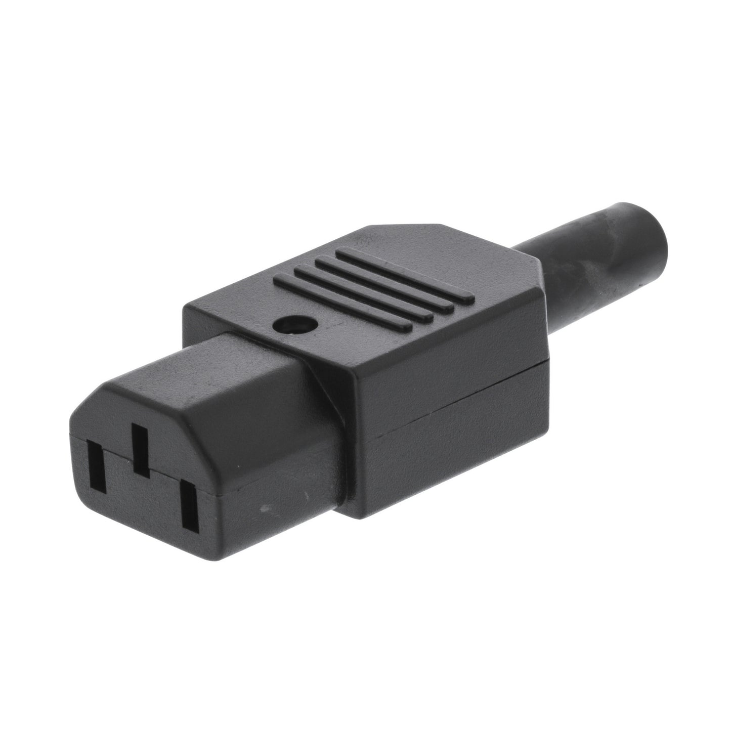 Valueline Netzstecker Female PVC Schwarz