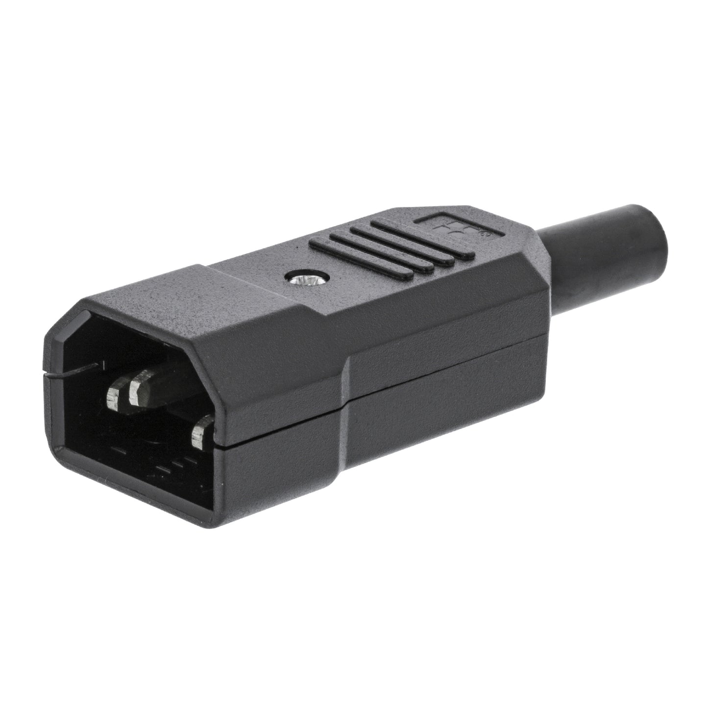 Valueline Netzstecker Male PVC Schwarz