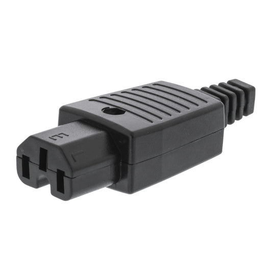 Valueline Netzstecker Female PVC Schwarz