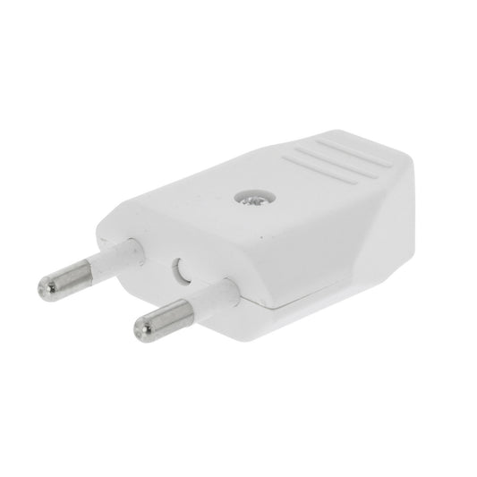 Valueline Netzstecker Male PVC Weiss