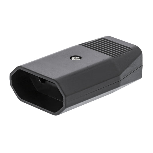 Valueline Netzstecker Female PVC Schwarz
