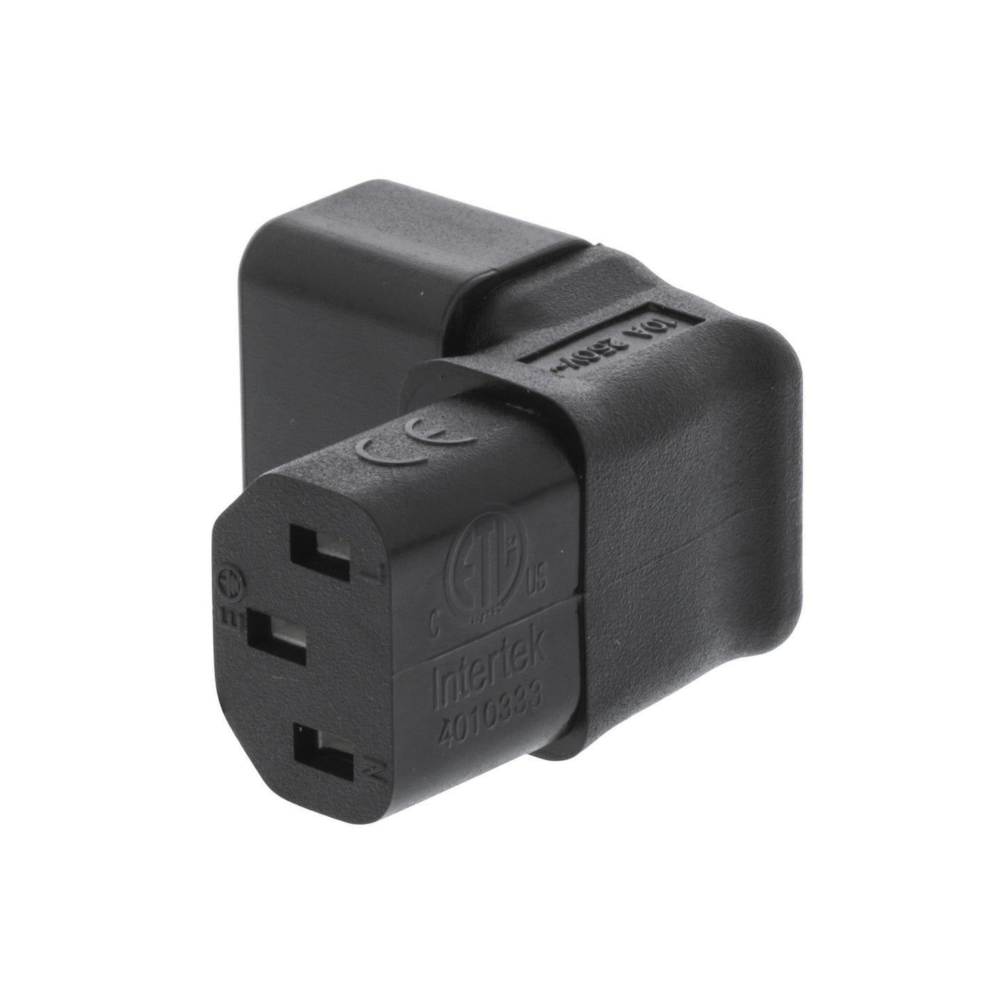 Valueline Netzstecker Male / Female PVC Schwarz