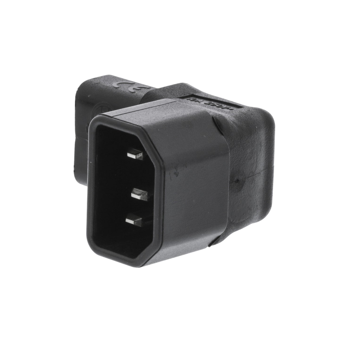 Valueline Netzstecker Male / Female PVC Schwarz