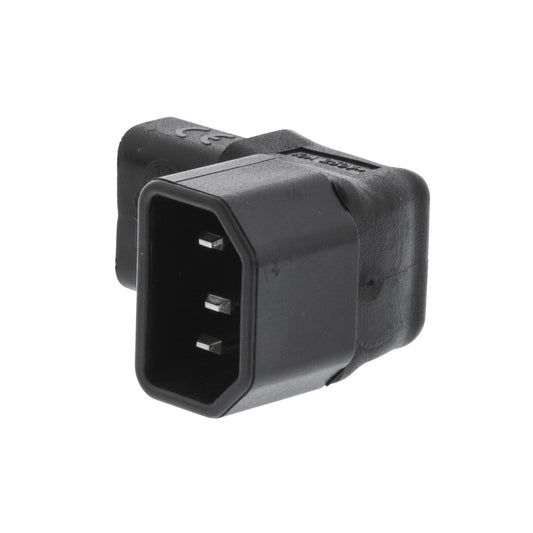 Valueline Netzstecker Male / Female PVC Schwarz
