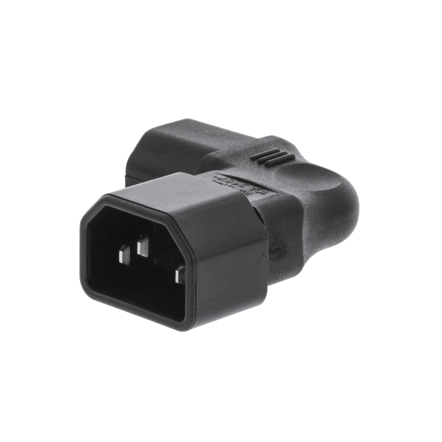 Valueline Netzstecker Male / Female PVC Schwarz