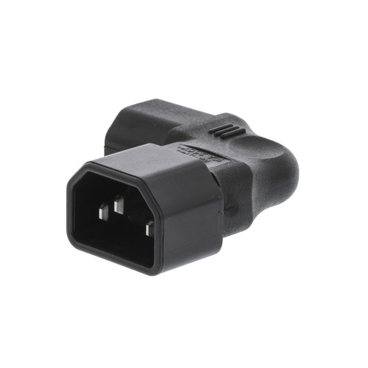 Valueline Netzstecker Male / Female PVC Schwarz