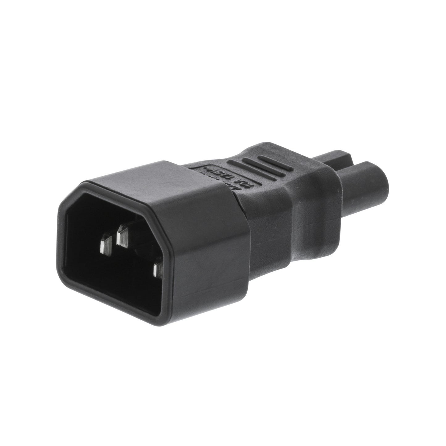 Valueline Netzstecker Male / Female PVC Schwarz